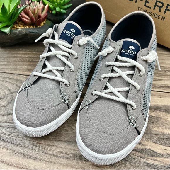NIB Sperry Lounge LTT Mesh Griffin Slip On Sneaker 8.5M 39.5 Grey - Picture 3 of 12